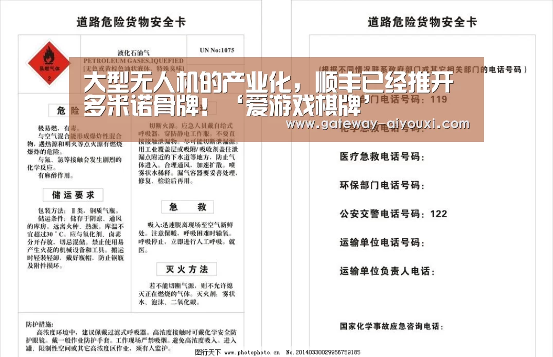 大型无人机的产业化，顺丰已经推开多米诺骨牌！‘爱游戏棋牌’